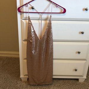 Rose Gold Sparkle Dress